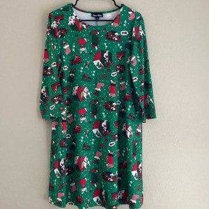 Dress Works Women's Dog Puppy Christmas Holiday Dress Size Medium